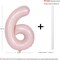 40 In Matte Pink Number Balloons Helium Foil Mylar Balloon Birthday Party banquet Decoration Digital 6